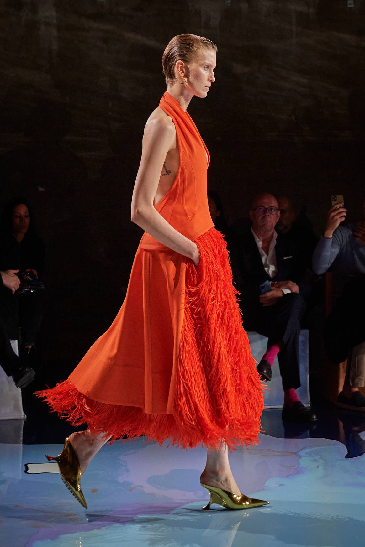 Franjes bij Bottega Veneta SS23. Image: Bottega Veneta