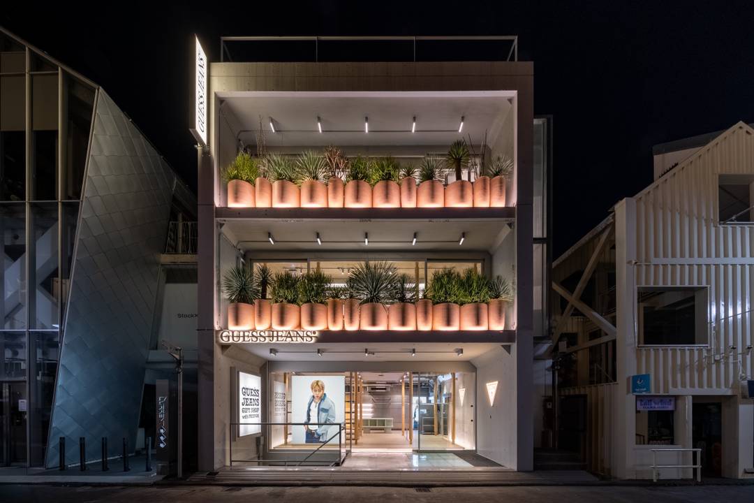 Guess Jeans opens first Asian flagship store in Tokyo.