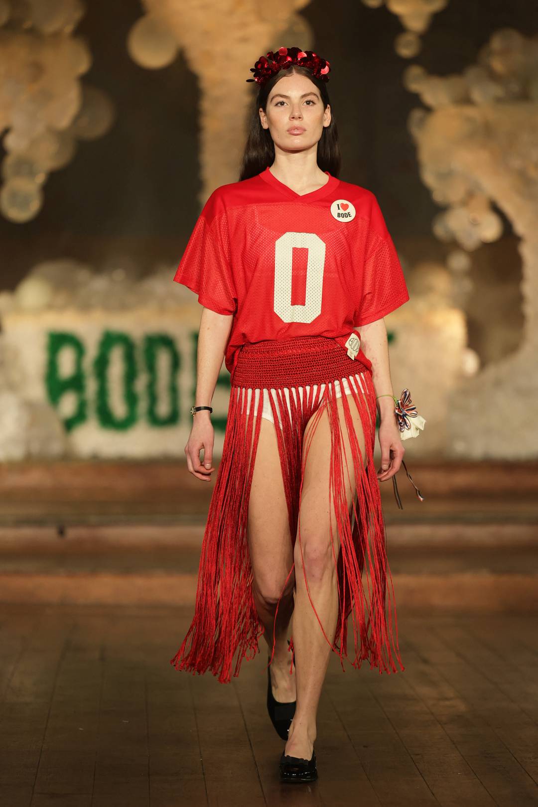 A model walks the runway during the Bode Rec. Collection at GQ Bowl 2025 on February 07, 2025 in New Orleans, Louisiana.