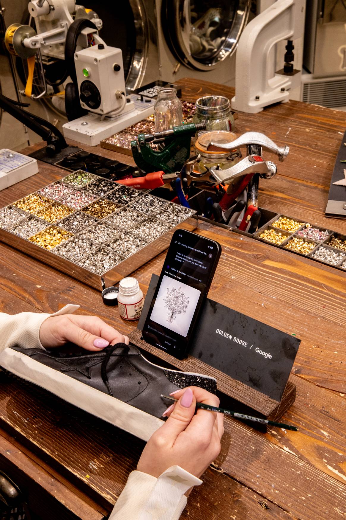 Google Pixel x Golden Goose