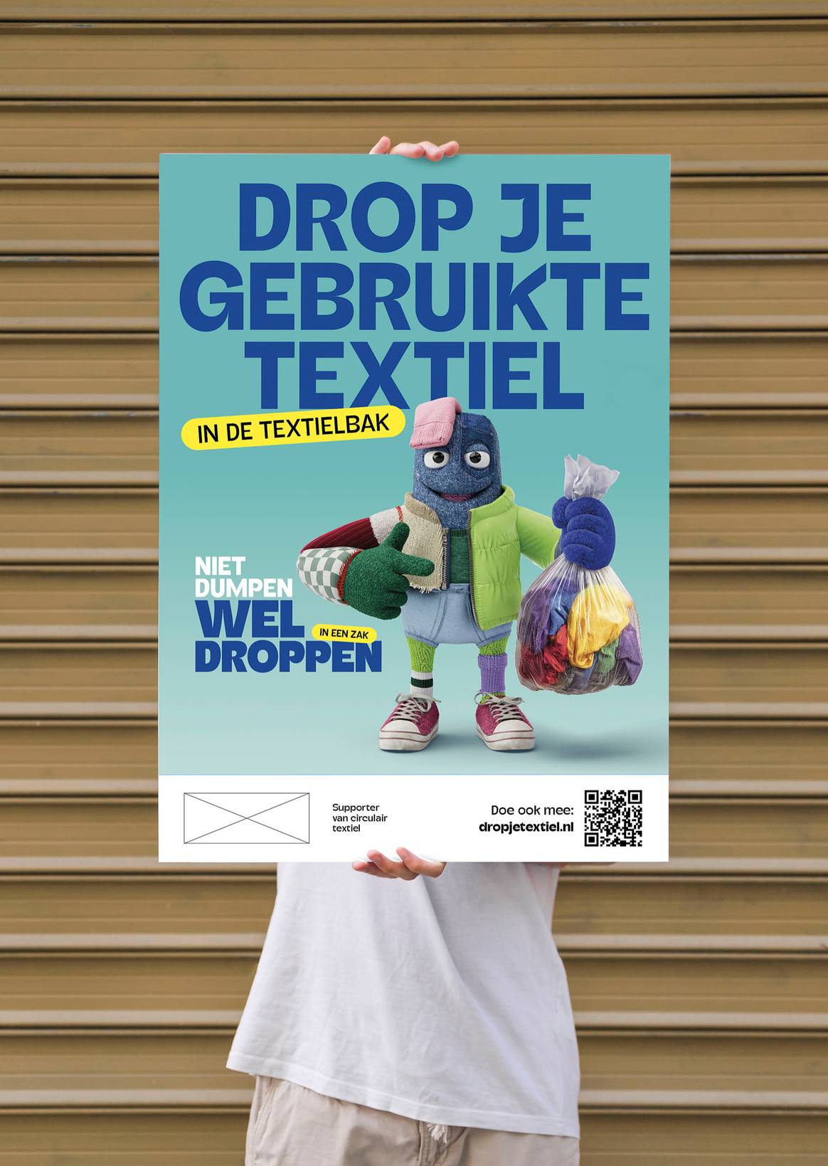 Campagne beeld van ‘Niet dumpen, wél droppen’