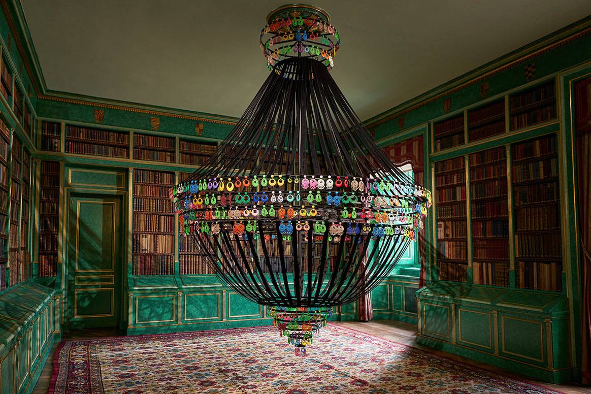 Vista de la exposición “Flamboyant. Joana Vasconcelos”, en el Palacio de Liria del 14 de febrero al 31 de julio de 2025.