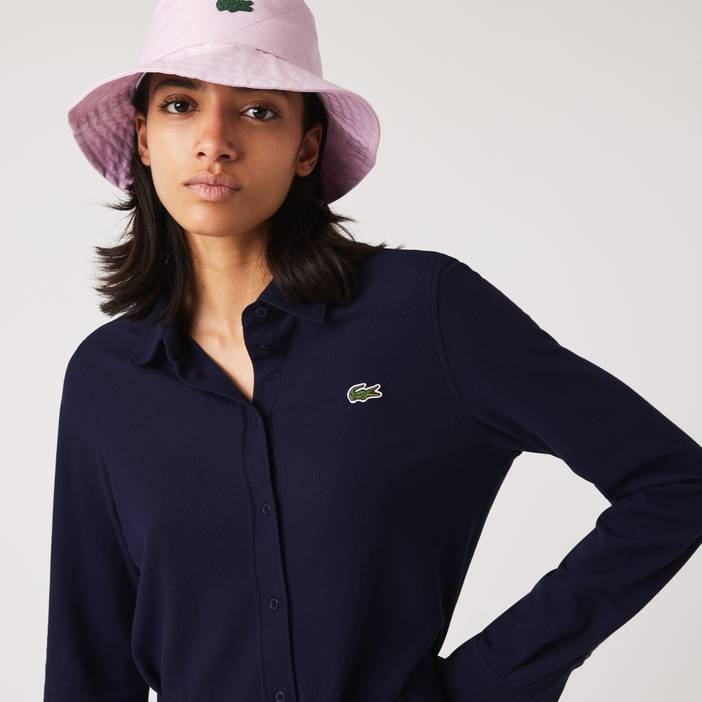 Damen Lacoste Polokleid aus Baumwoll-Piqué | Lacoste