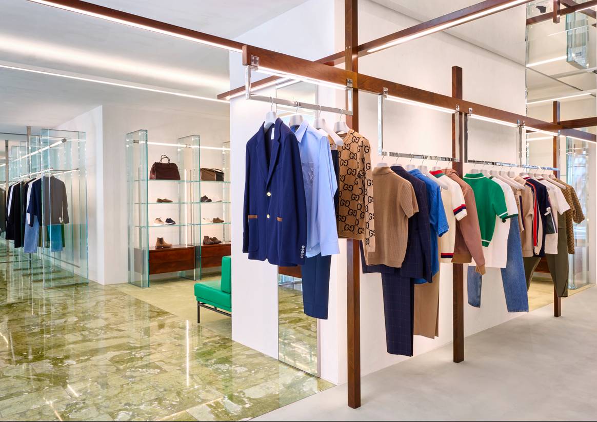 Bildnachweis: Mytheresa Menswear Store in München. Bild: Mytheresa