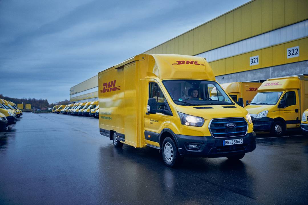 DHL distribution van.