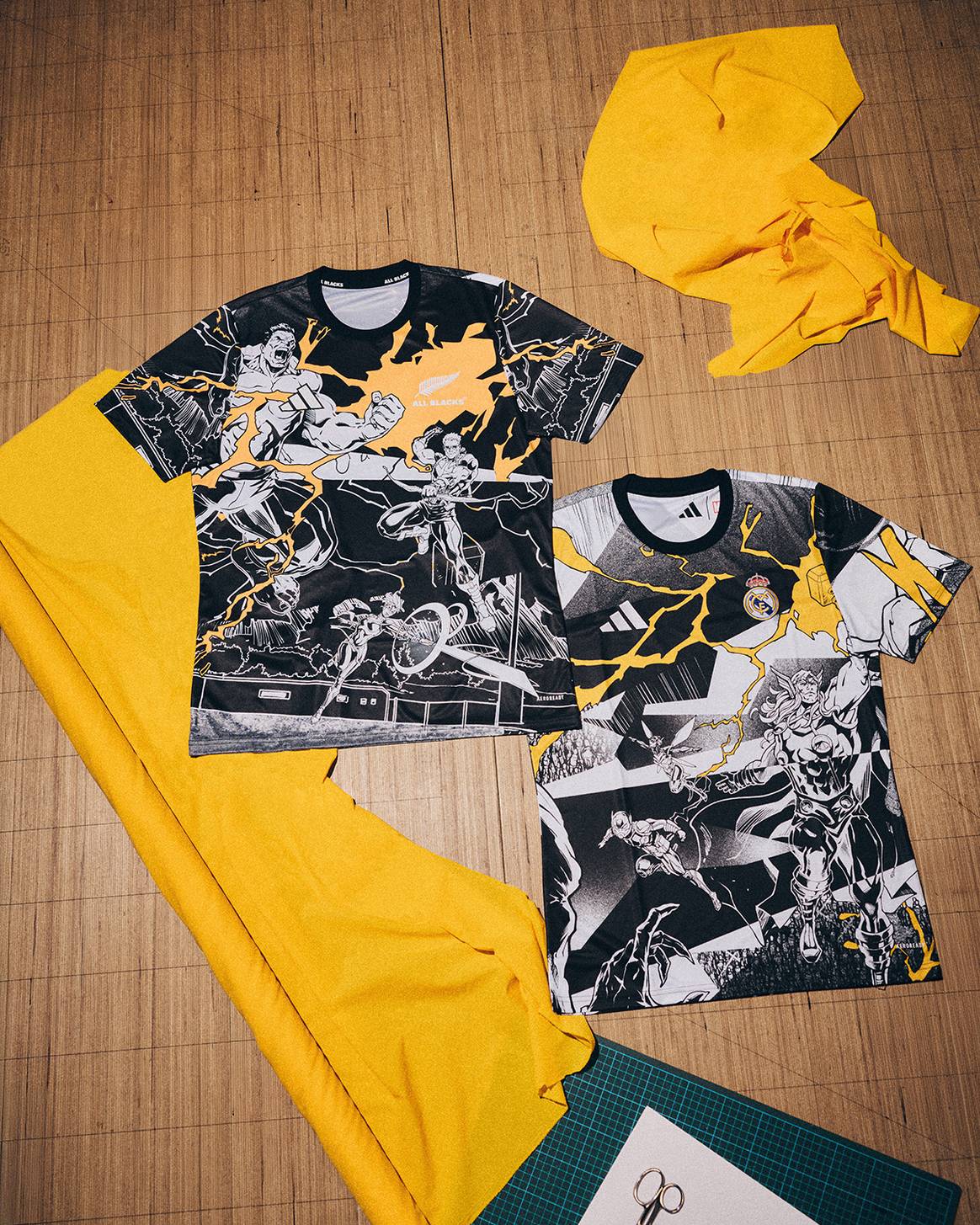 Colección cápsula colaborativa Marvel x Adidas x Real Madrid CF.