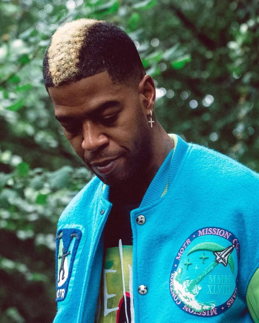 Kid Cudi wearing his own brand