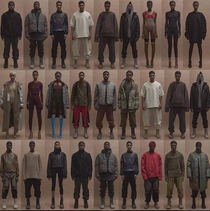 Kanye West toont Yeezy 3 op New York Fashion Week