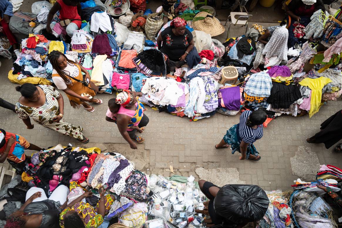 Kantamanto-markt in Ghana