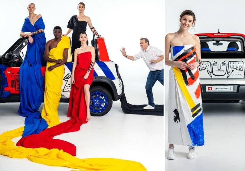 Jean-Charles de Castelbajac crée une "Art Car" pour les 50 ans de la Méhari Citroën