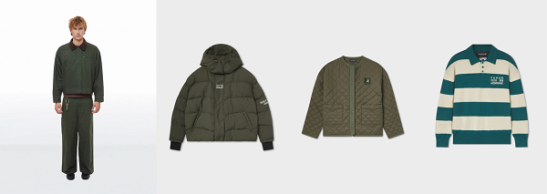 Prendas: Forest “Hongdae” Jacket, Vivid “Hongdae” Puffer, Matcha “Hongdae” Jacket y Willow “Hongdae” Polo