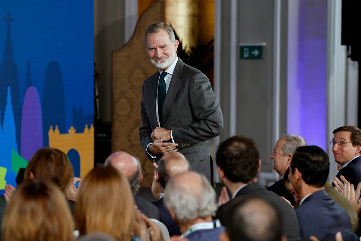 Felipe VI durante su participación en la jornada inaugural de la XV edición del foro Spain Investors Day.