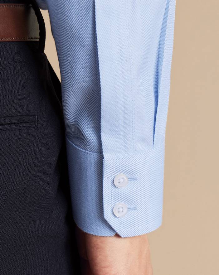 Men's Charles Tyrwhitt Non-Iron Herringbone Dress Shirt | Charles Tyrwhitt