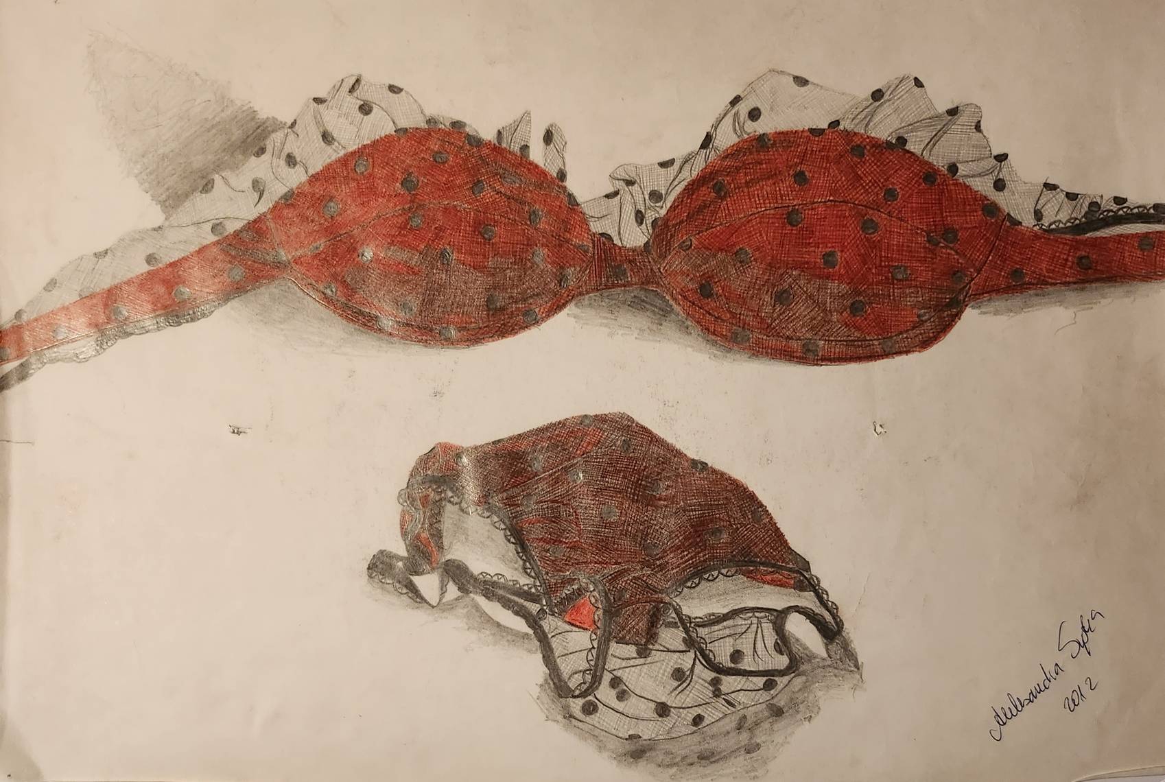 Dots Lingerie Red