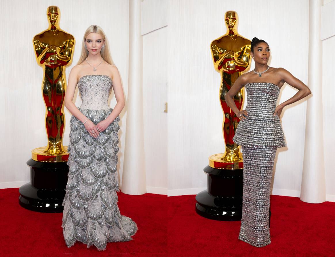 Anya Taylor-Joy in Dior and Gabrielle Union in Carolina Herrera.