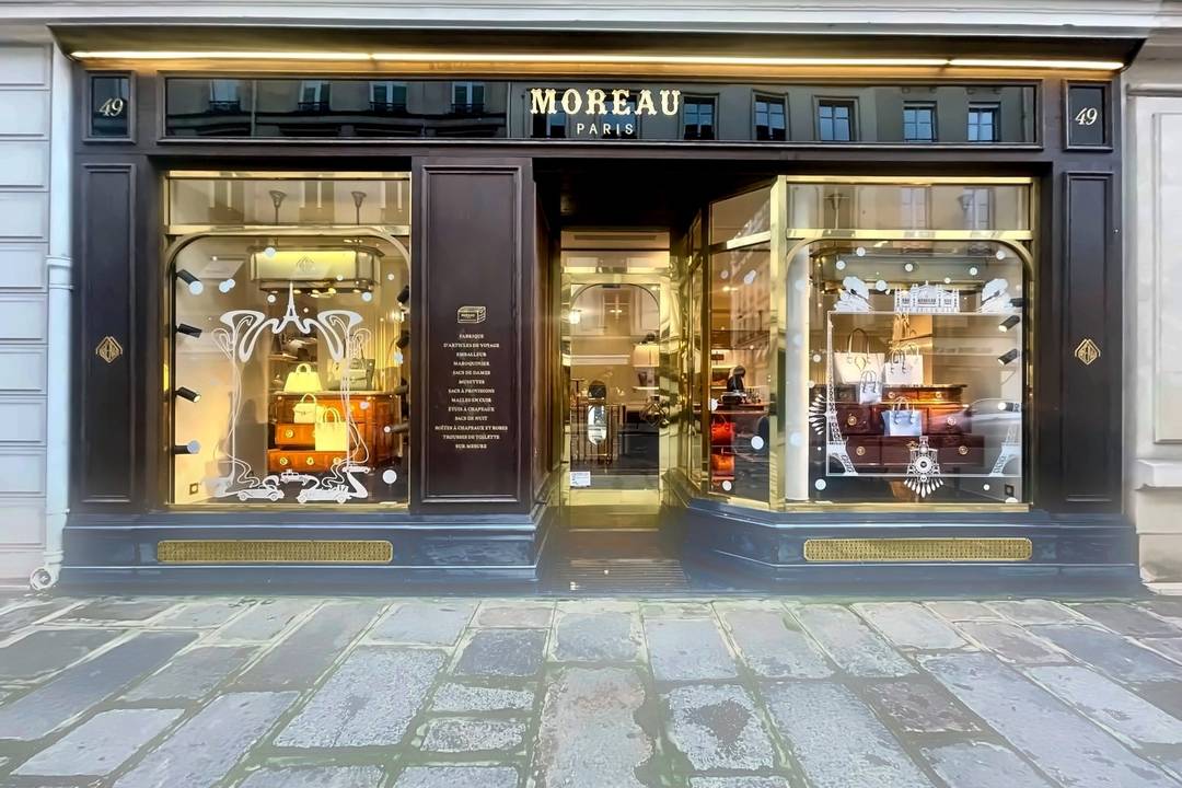 Boutique flagship parisien de Moreau Paris, rue du Faubourg Saint-Honoré.