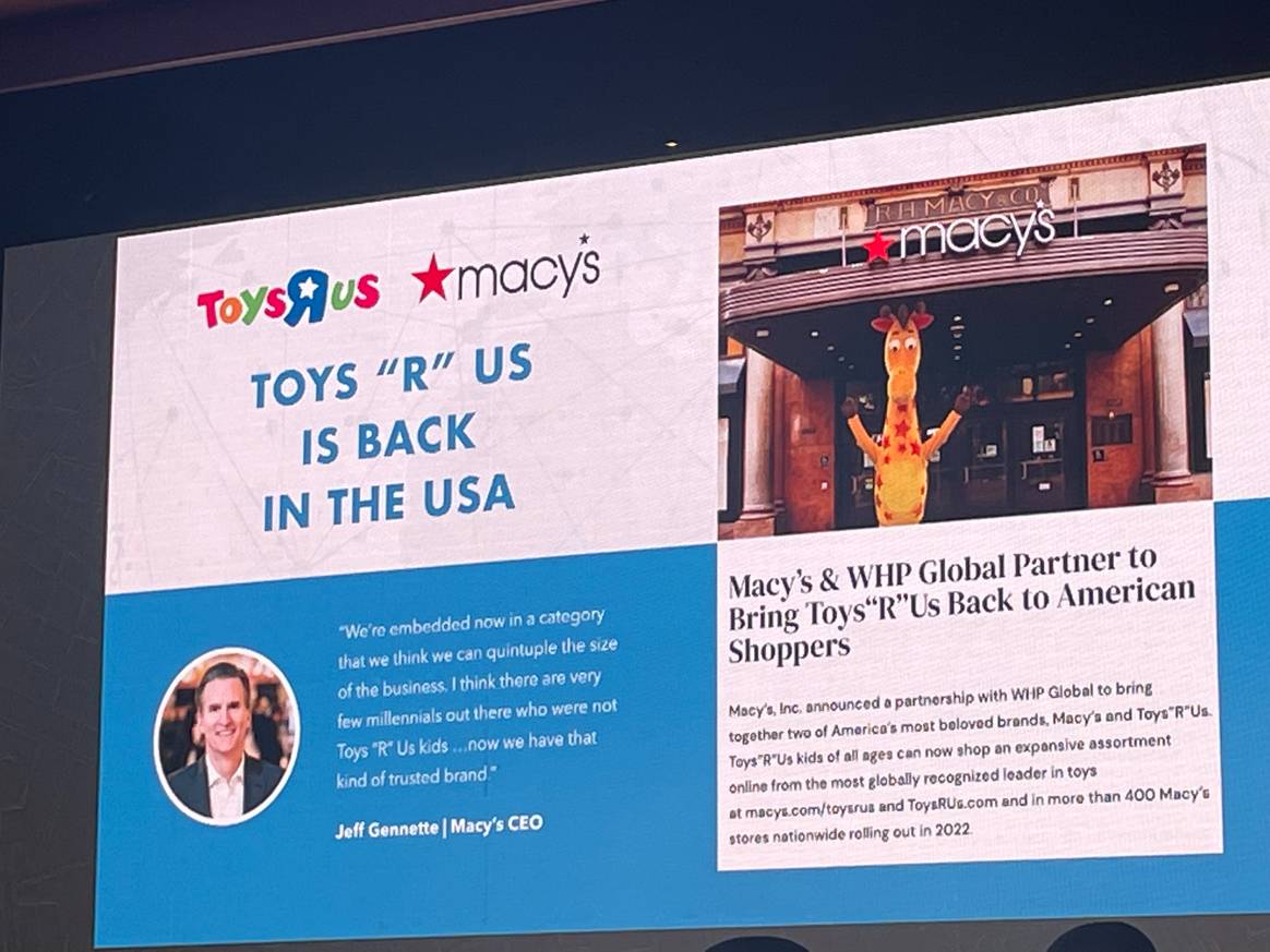 Yehuda Schmidmann, Presidente y CEO de TOYS'R'US, en el WRC