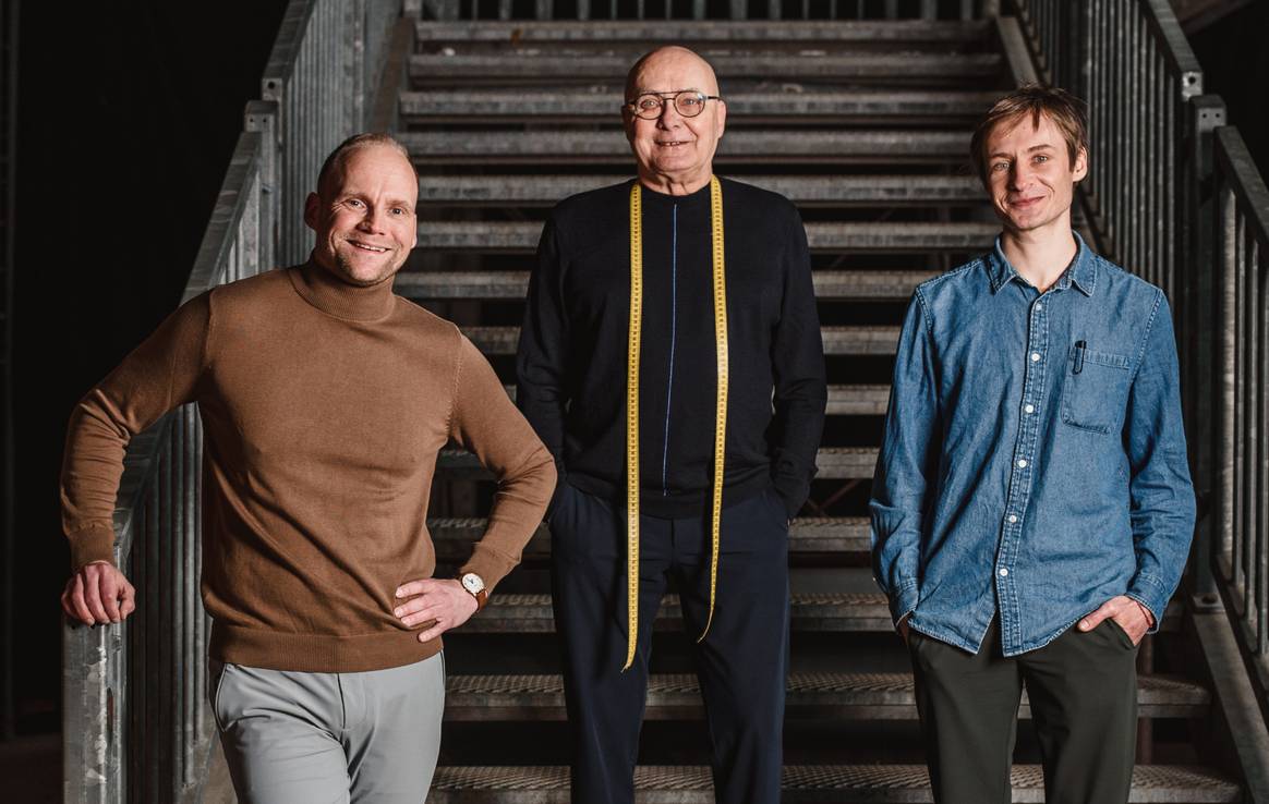 Van links naar rechts: Rick Ros, Nico Ros en Tim Ros. Beeld: Neycko