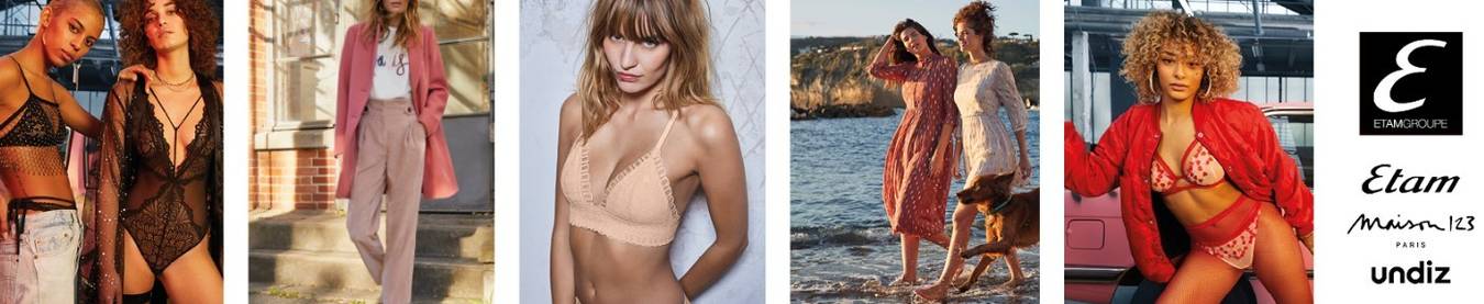 Company Profile header Groupe Etam France (1.2.3, Etam, Etam Lingerie, Undiz)