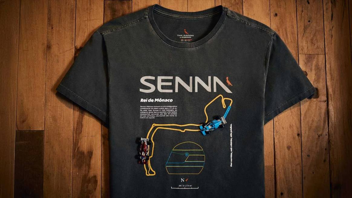 Camiseta em homanagem a Ayrton Senna