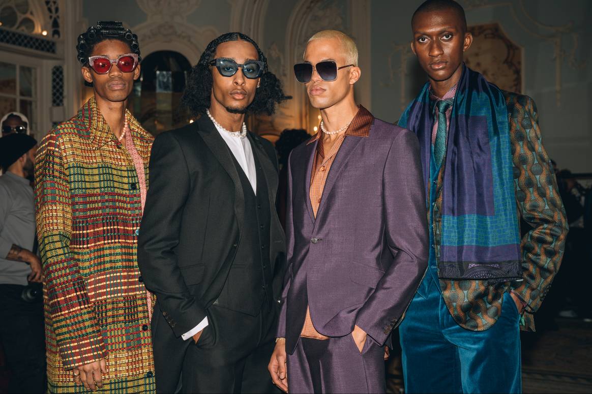 Ozwald Boateng AW22. Foto: Andrew Barber, via Karla Otto London
