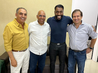 Jairo Gomes, Rogério Cruz, Max Chocolate e Sérgio Naves