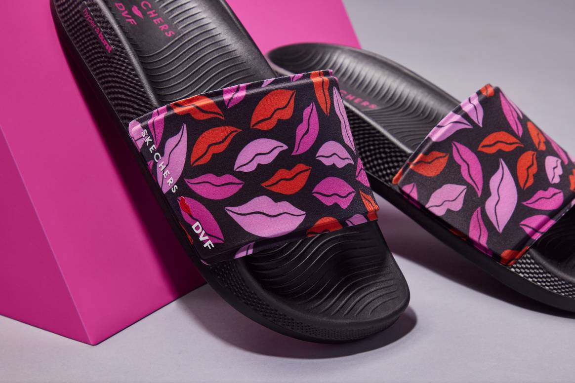 Image: Skechers; Skechers x DVF ‘Endless Kisses’