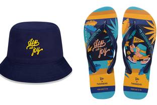 New Era e Havaianas lançam linha comemorativa Step into Joy