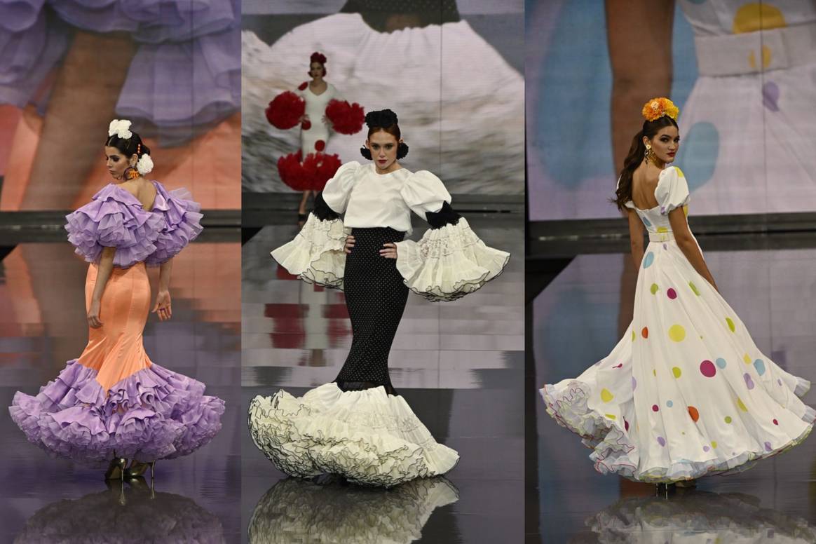 Imágenes de Málaga de Moda/Flor de Cerezo/Carmen Raimundo en SIMOF 2023, por cortesía de la organización