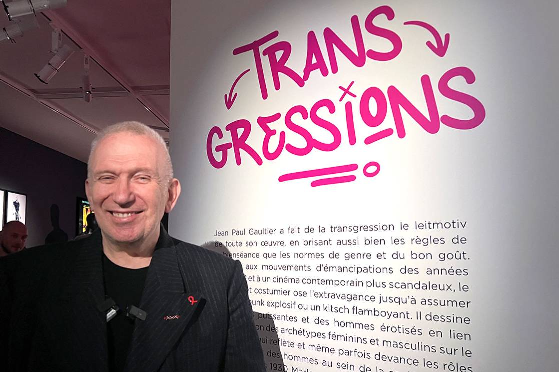 Jean Paul Gaultier at the exhibition