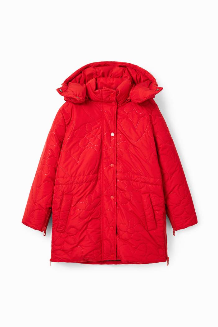 Padded heart coat | Desigual