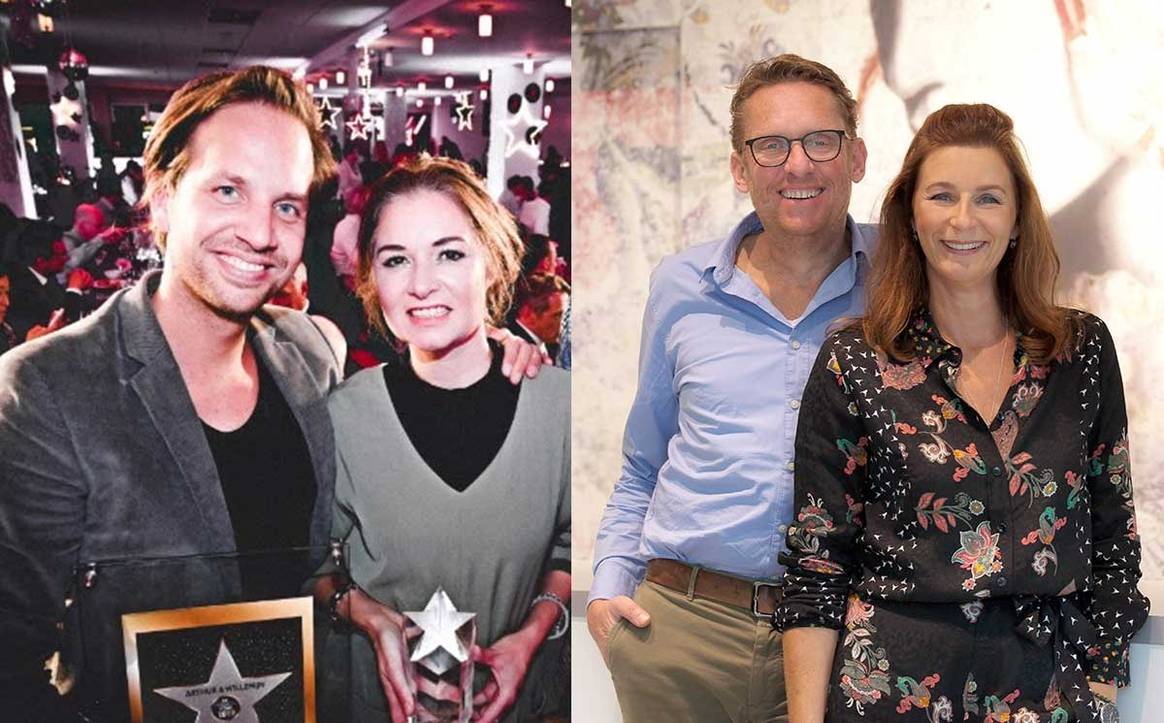 Foto: Sander en Willemijn van Buiten (links), Peter Kraan en Sabrina (rechts).