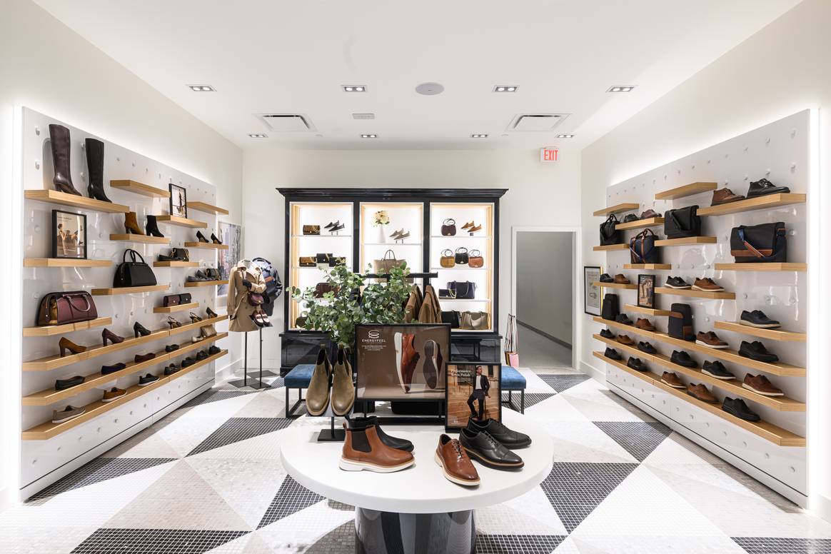 Interior of new Cole Haan store in Tysons, Virginia