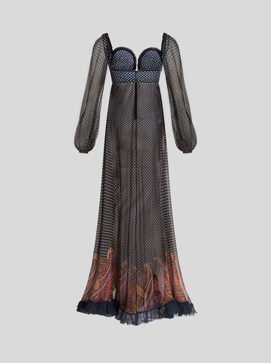 Langes Kleid Mit Herzausschnitt | Etro