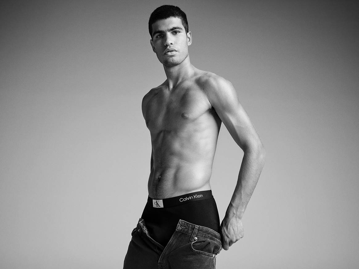 Photo Credits: Carlos Alcaraz, protagonista de la nueva campaña global “Calvins or Nothing” de Calvin Klein para la temporada de Primavera 2023.