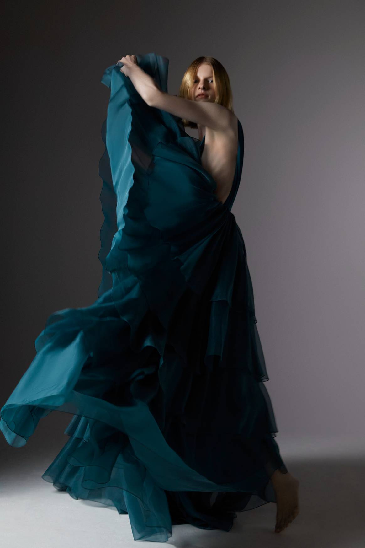 Theatre For Dreamers Apollo Gown in Tourmaline.