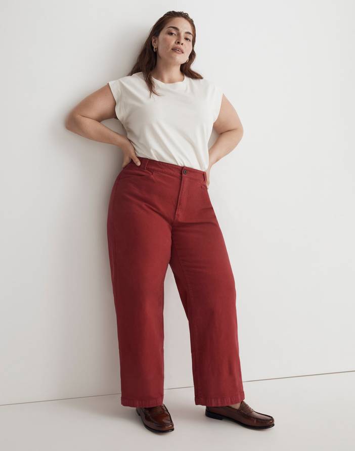 Plus Emmett 2.0 Wide-Leg Pants: Garment-Dyed Edition | Madewell