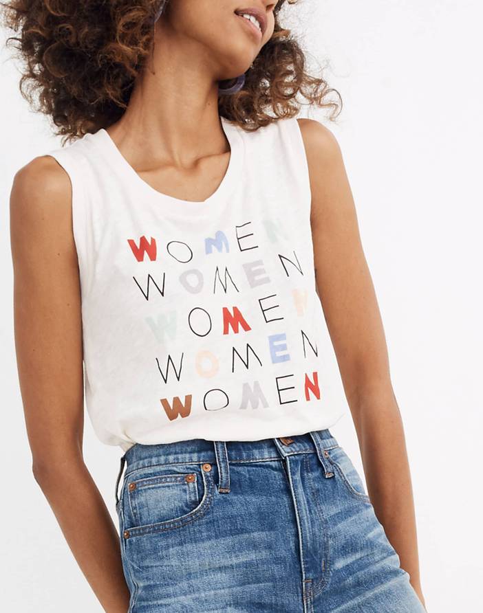 X Girls Inc. Women Graphic Whisper Cotton Muscle Tank | Madewell