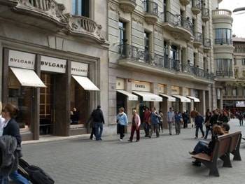 Paseo de Gracia destino favorito del lujo