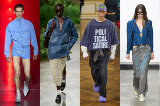 Denim trends for SS25: Men's shorts and fashion for global culture