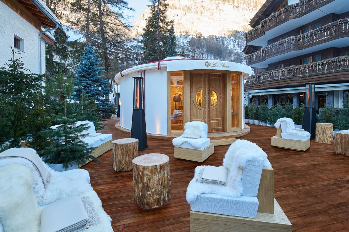 Loro Piana präsentiert einen Pop-up im Schweizer Zermatt.