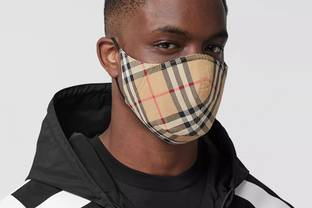 Burberry launches designer face masks in signature check design