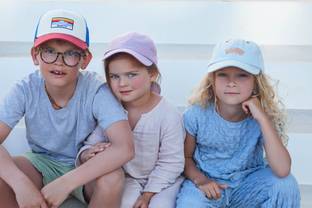 Summery kids headwear with BARTS