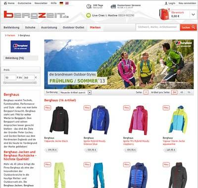 Neu bei Bergzeit.de: Hochwertige Outdoor-Bekleidung von Berghaus