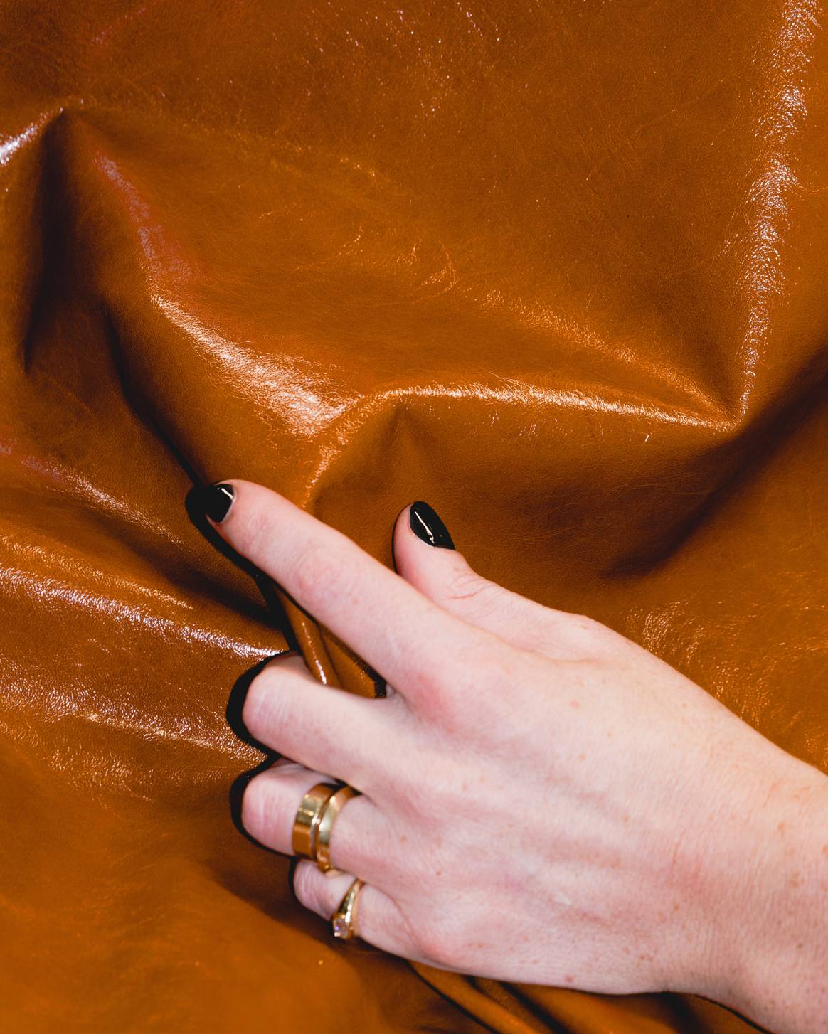 The veal leather feels exceptionally soft.