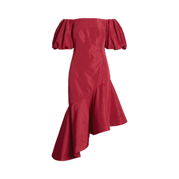Asymmetrisches Taftkleid mit Rüschen | Ralph Lauren