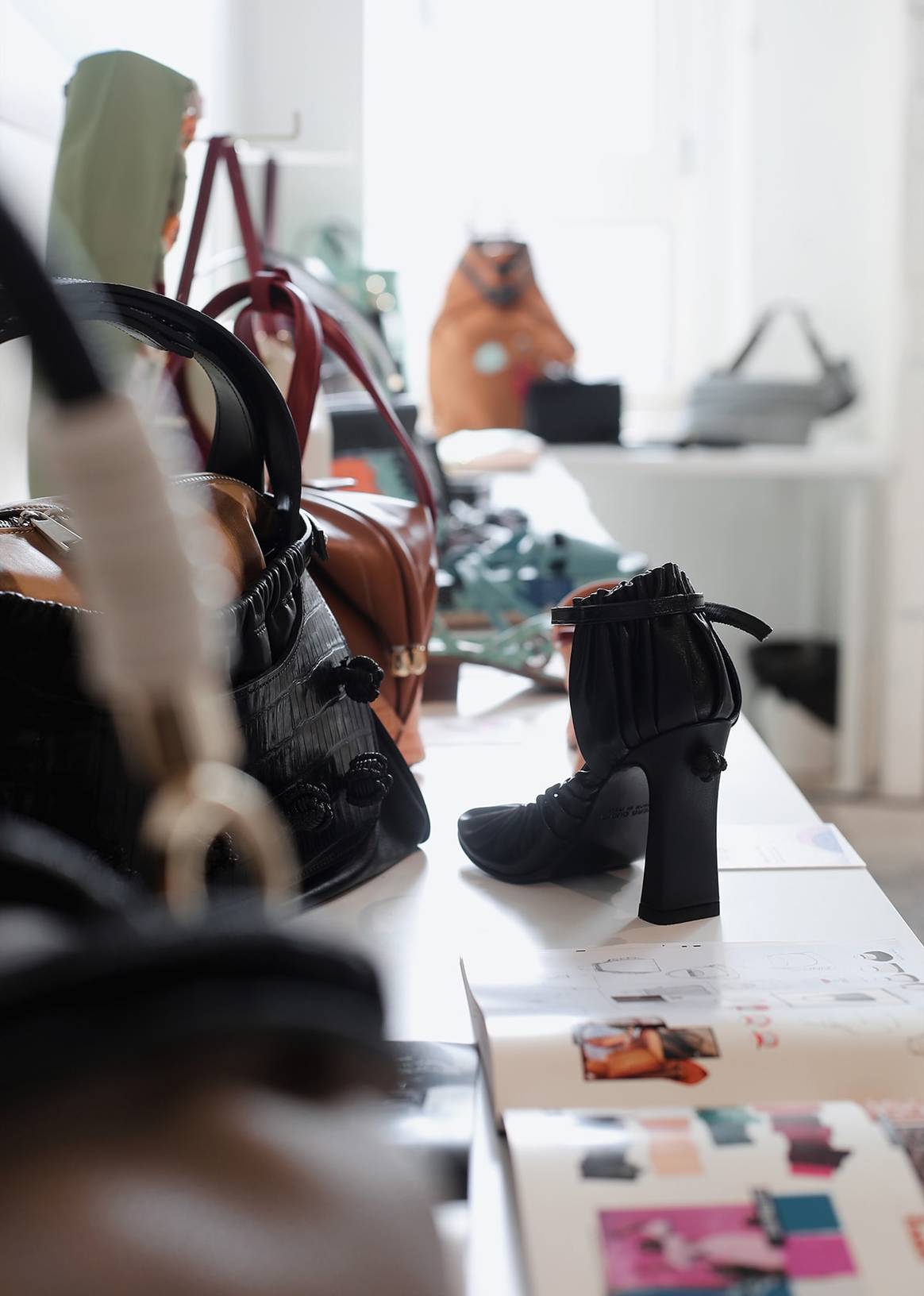 Students of Accademia Costume & Moda show designs during Fashion Graduate Italia