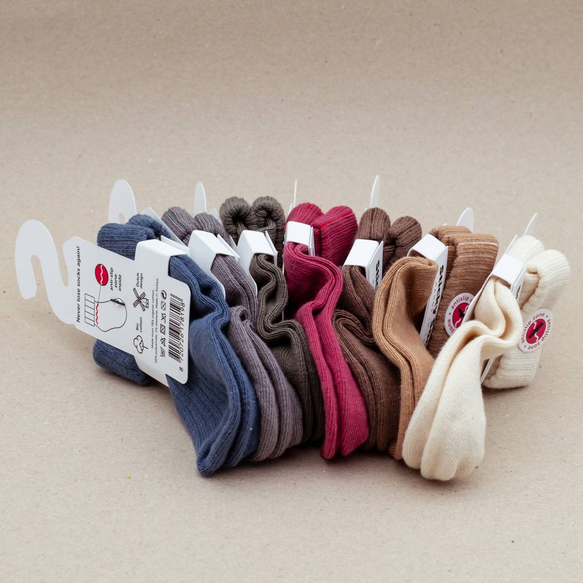 Het assortiment van Sticky Socks.