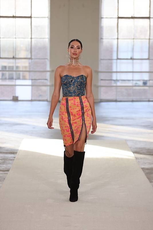 A look by Advanced Fashion Design at FIDM student Sasha Swedlund. Image courtesy of the Fashion Institute of Design and Merchandising.