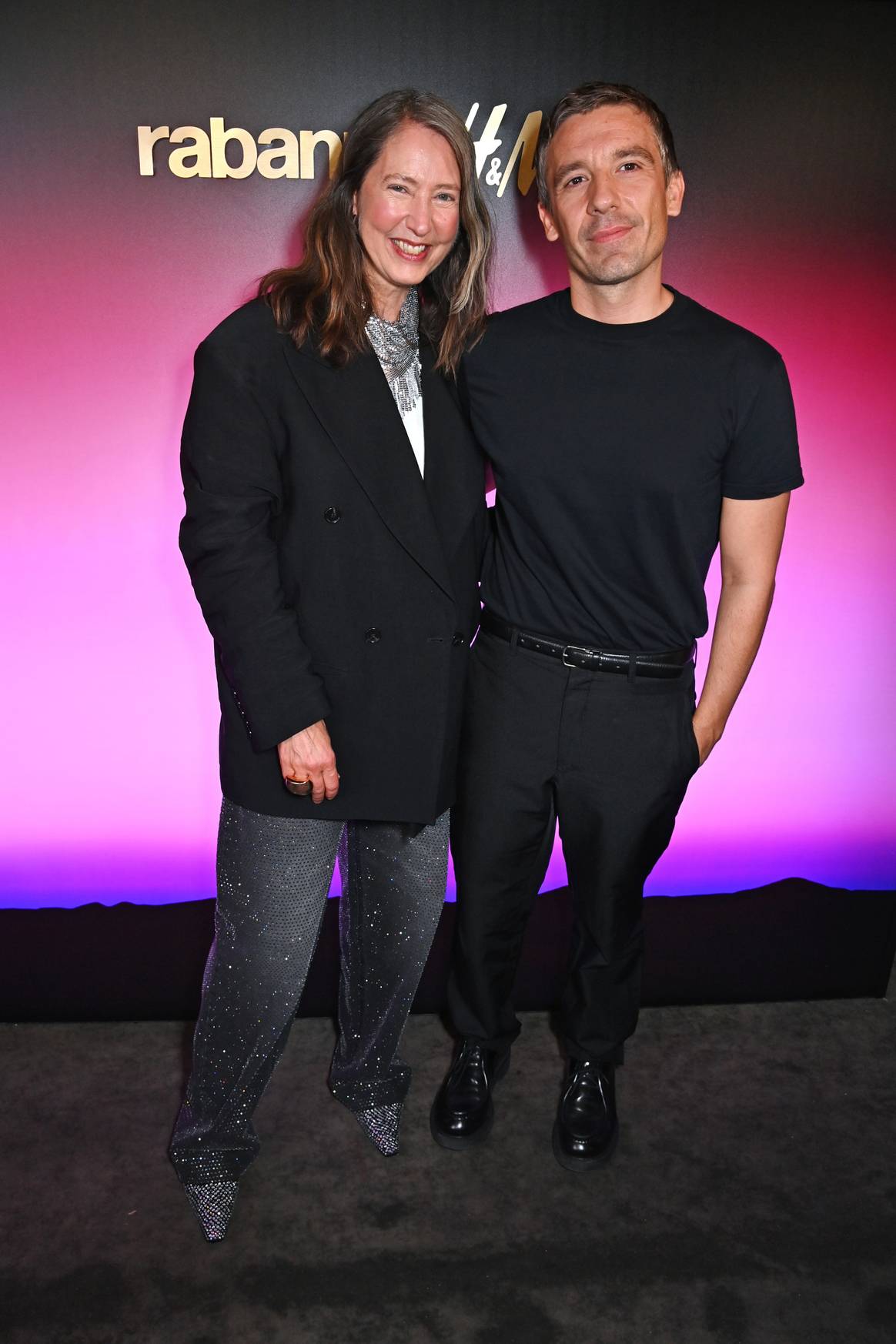 Rabanne x H&M launch event - Ann-Sofie Johansson and Julien Dossena